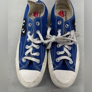 Converse comme de garçon blue sneakers men 5.5/women 7.7